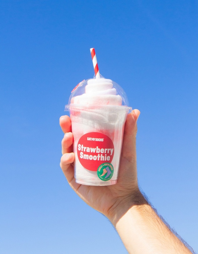 EAT MY SOCKS - Socks Smoothie Strawberry 2 pairs