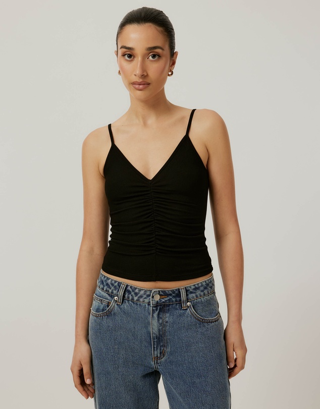 Calli - Gathered Rib Tank
