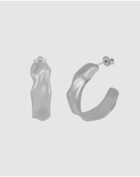 Skagen - Moderne Stak Silver Earring