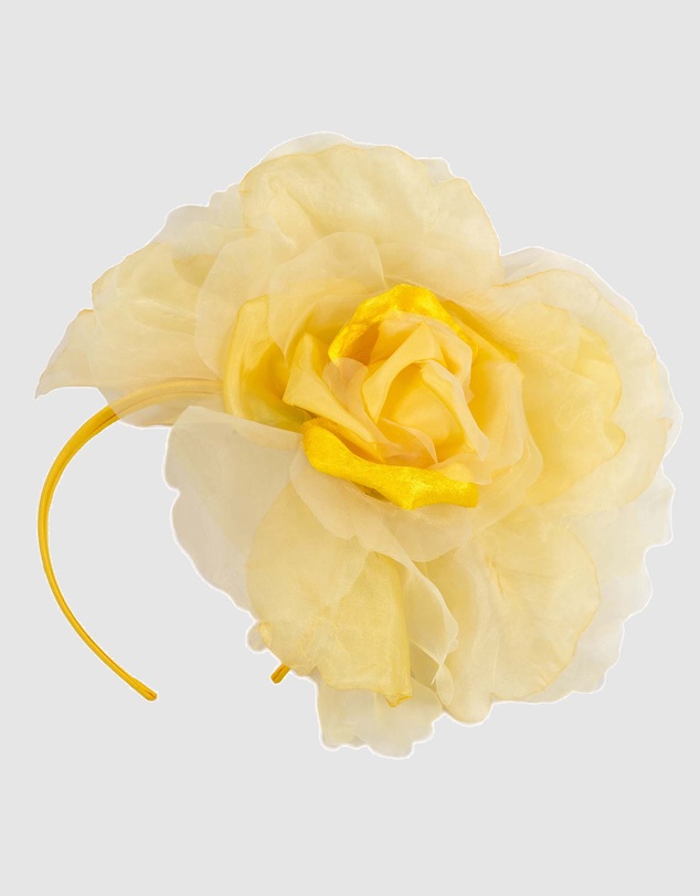 Fillies Collection - Large Yellow Flower Fascinator Headband