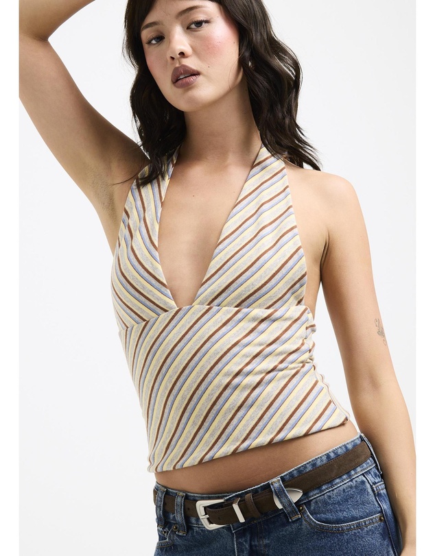 Insight - Danni Stripe Halter Top
