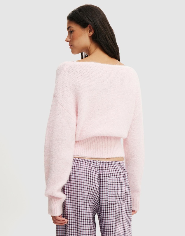 Cotton On Body - Fluffy Off The Shoulder Knit Jumper