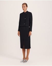 SABA - Raya Wool Crepe Cropped Jacket
