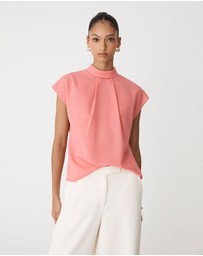 Forcast - Tiara High Neck Shell Top