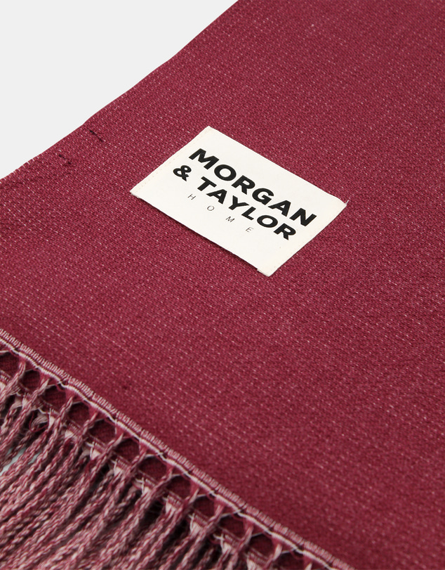 Morgan & Taylor - Nami Throw Blanket in Pink and Brown Waves