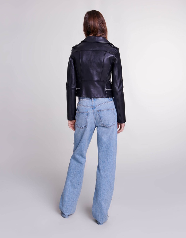 Maje - Basaltm Leather Jacket