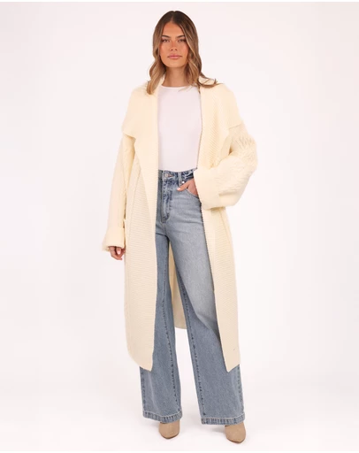 Petal & Pup - Nova Long Cardigan - Cream
