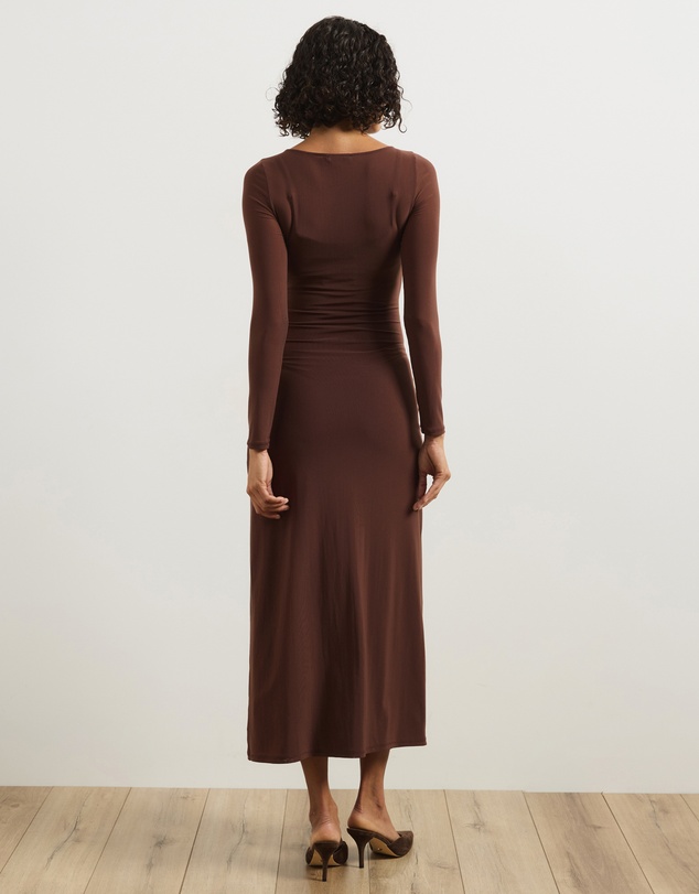 Atmos&Here - Dani Long Sleeve Mesh Midi Dress