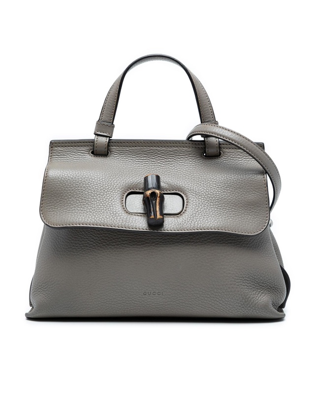 Pre-Loved by Azura Reborn - Pre-Loved Small Leather Bamboo Daily Satchel