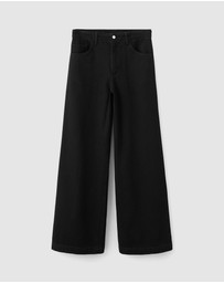 M.N.G - Wide Leg Mid-Rise Jeans