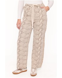 Petal & Pup - Fletcher Denim Racer Pants - Snake Print