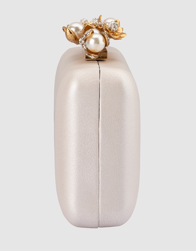 Olga Berg - Gabriel Pearl Embellished Clutch