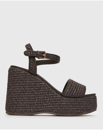 Betts - Fame Raffia Platform Wedges