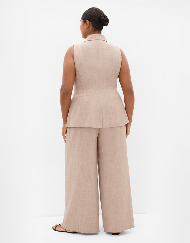 City Chic - Plus size WAISTCOAT LUCI MP - Latte