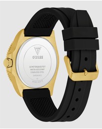 GUESS - Guess Cliff Mens Black Gold Tone Analogue Watch