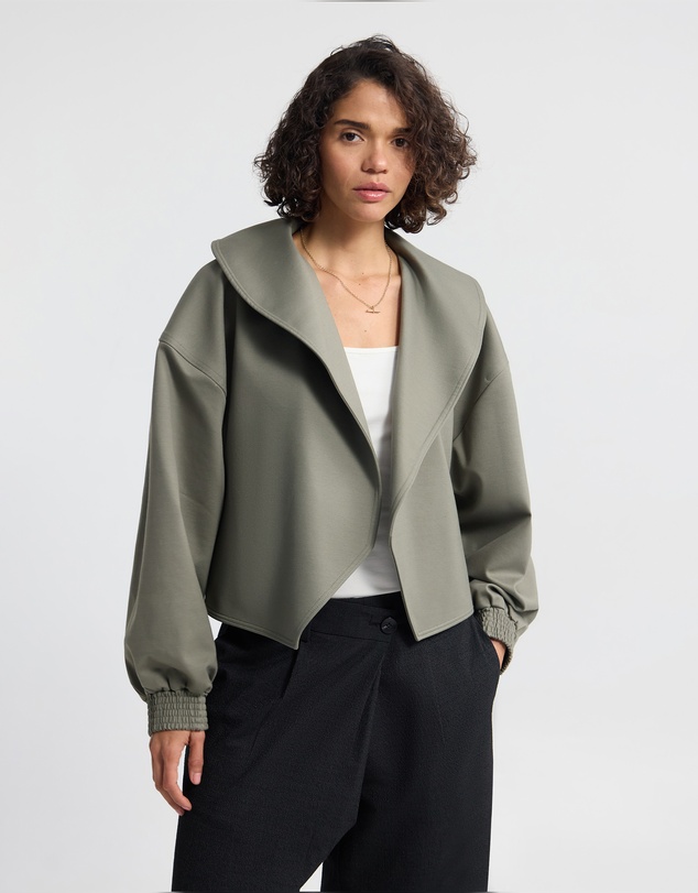 Oxford - Indie Crop Belt Waist Jacket