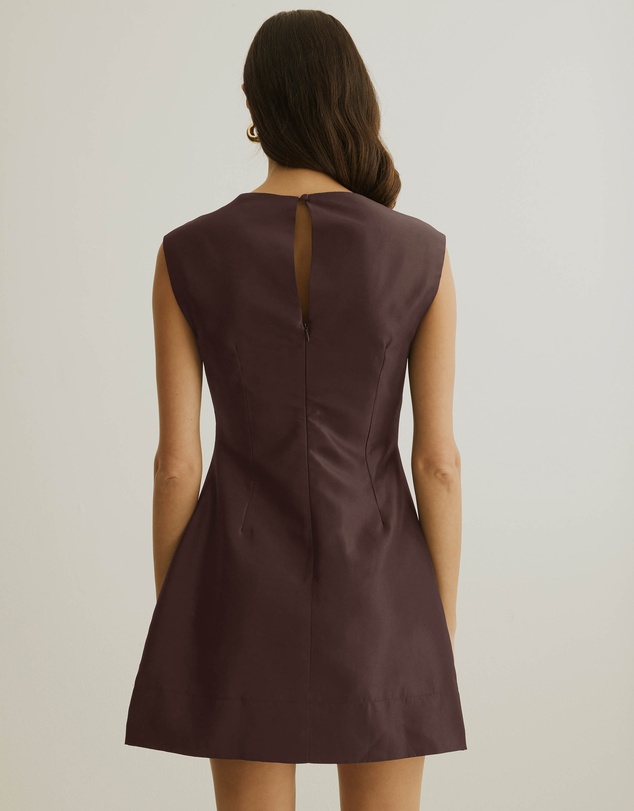 Atmos&Here - Rosie Structured Satin Mini Dress