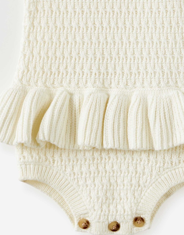 Cotton On Kids - Baby Organic Knit Sleeveless Peplum Bubbysuit