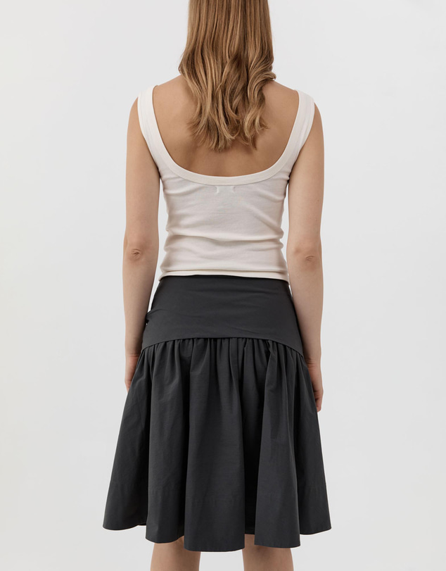 St. Agni - Organic Cotton Scooped Ballerina Top