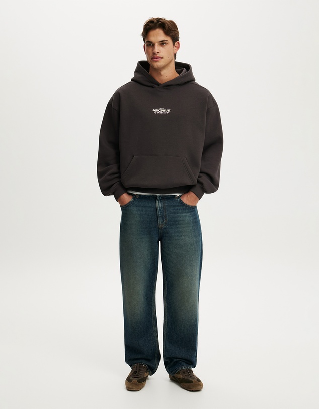 Cotton On - Box Fit Graphic Hoodie