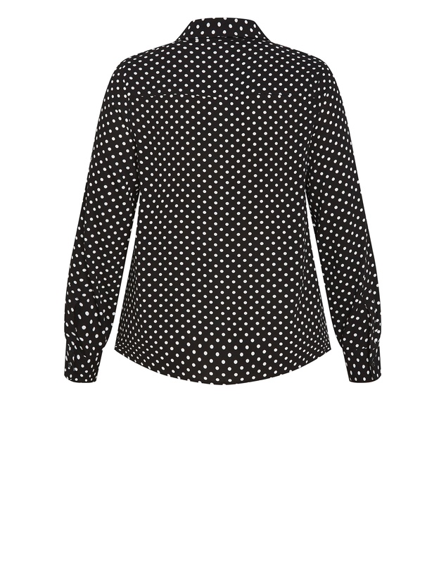 City Chic - Hesper Mews Spot Shirt