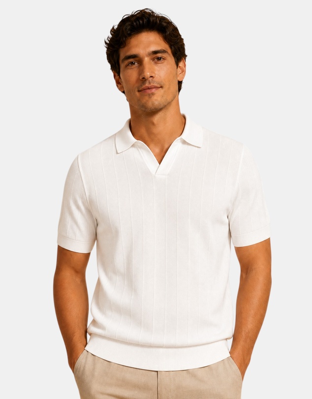 Henry Bucks - MCKINNON & CO Textured Knit WHITE *Online Only