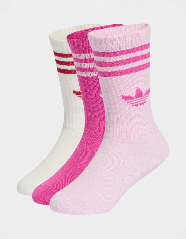 adidas Originals - 3-Pack Crew Socks - Kids-Teens