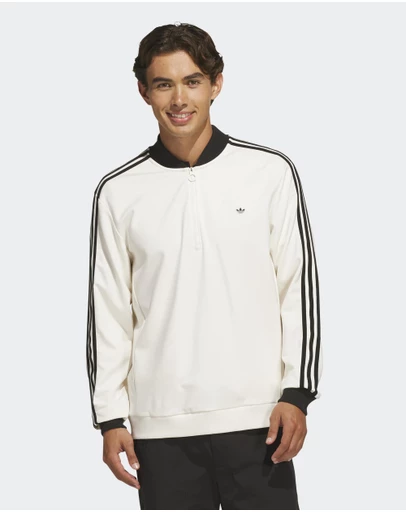 adidas Originals - Originals 3-Stripes 1/4 Zip Sweatshirt Mens