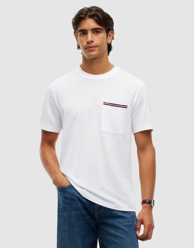 Tommy Hilfiger - Global Stripe Pocket Pique T-Shirt