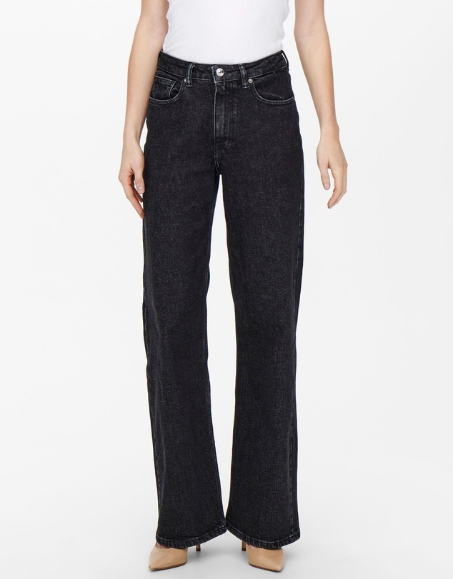 ONLY - Juicy High Waisted Wide Leg Jeans