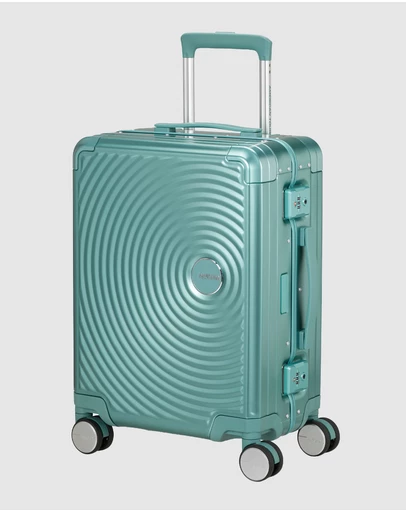 American Tourister - Soundbox Alu Carry-On Small 55cm Zipperless Suitcase