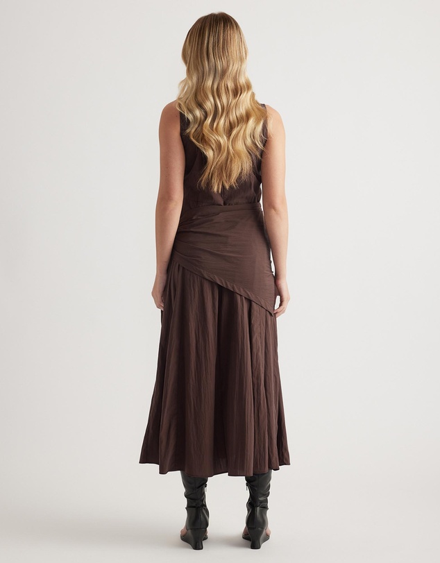Decjuba - Isabelle Scarf Tie Midi Dress
