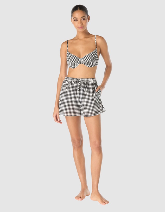Michael Kors - Boho Gingham Underwired Bikini Top