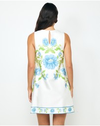 AERE - Elladia Structured Satin Mini Dress