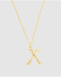 Wanderlust + Co - Alphabet Bubble Pendant Necklace - Letter X