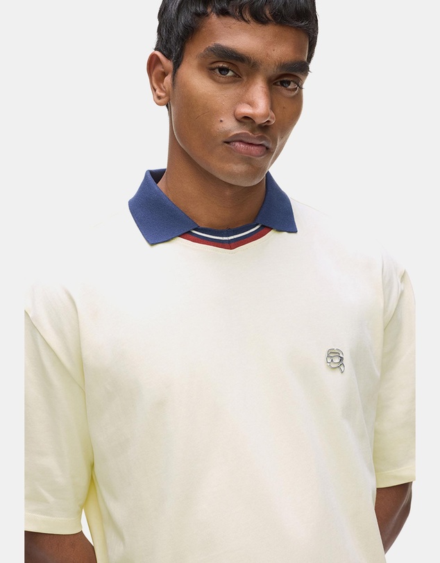 Karl Lagerfeld - Ikon Collared T-Shirt