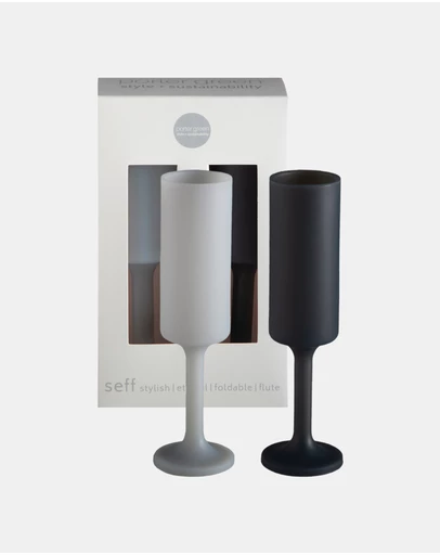 porter green - seff | silicone unbreakable champagne flutes