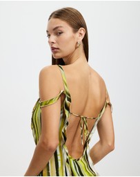Third Form - Stroke Frill Slip Dress