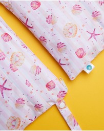 itti bitti - Small Double Pocket Wetbag Pack - Seashells