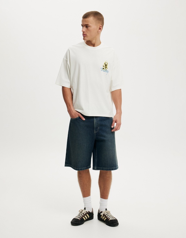 Cotton On - Cropped Fit Music T-Shirt
