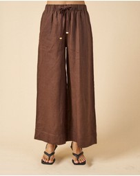 CAMIXA - Palazzo Linen Pants