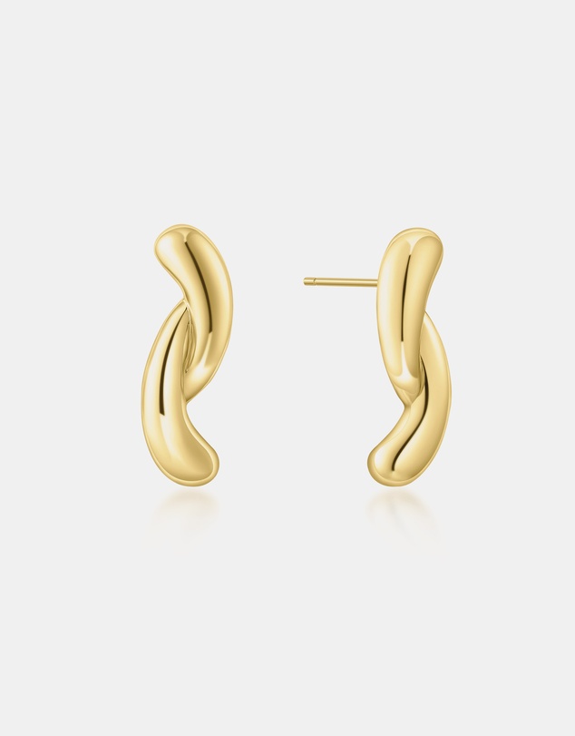 Ania Haie - Gold Twist Stud Earrings