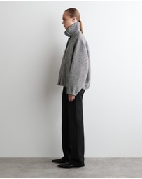 COS - Wool-Tweed Funnel-Neck Jacket