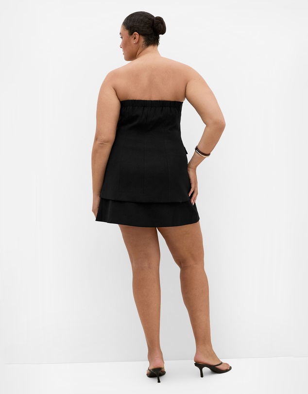 City Chic - Plus size Abbie Strapless Bustier - black