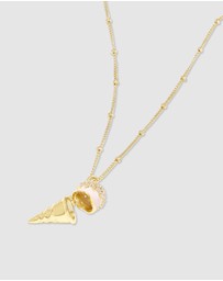 Wanderlust + Co - Cafe W+Co Ice-Cream Gold Necklace