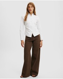 Cotton On - Peyton Gathered Long Sleeve Shirt