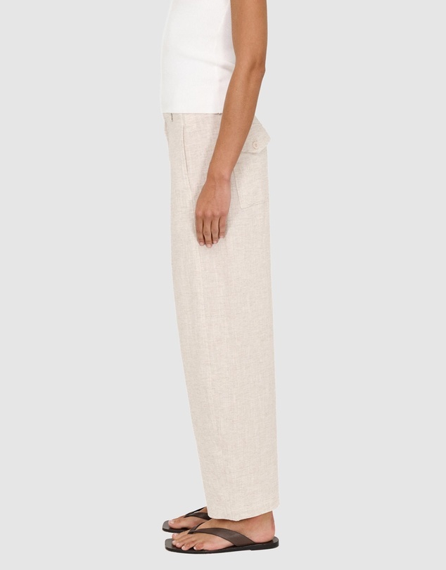 Staple the Label - Neve Linen Barrel Leg Pants