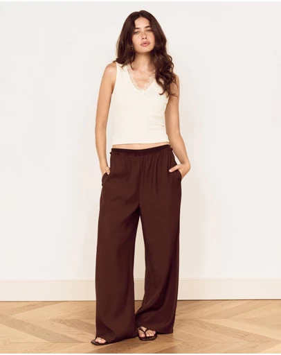 MINKPINK - Mira Elastic Waist Pants