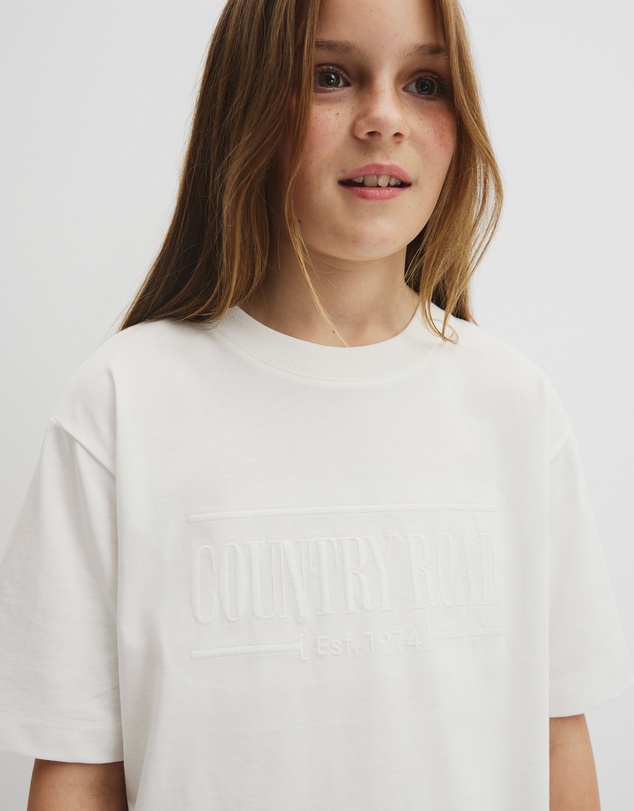 Country Road - Teen Australian Cotton Short Sleeve Relaxed Heritage T-shirt