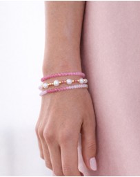 Miz Casa and Co - Crystal Beaded Bracelet Stack
